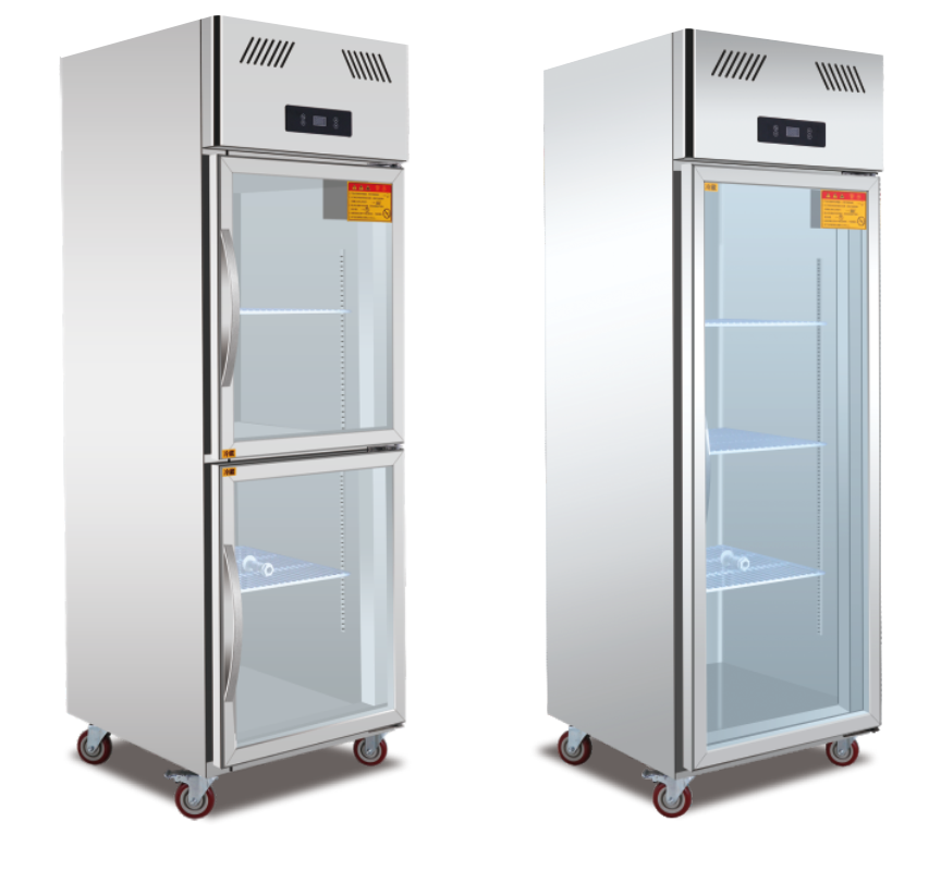 Single door / upper and lower door glass cabinet