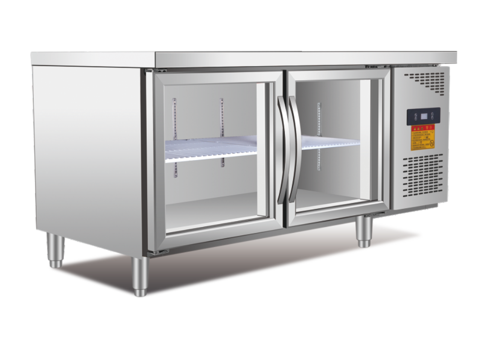 Glass door direct cooling / air cooling workbench